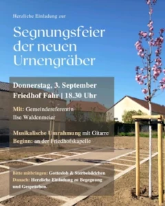 Urnengräber-Segnungsfeier